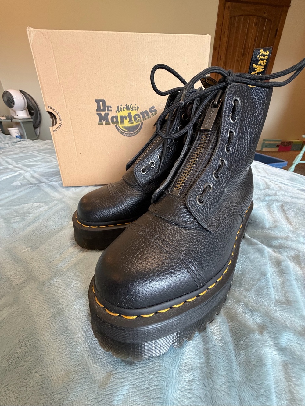 Dr. Martens Sinclair Black Milled Nappa Ankle Boots Woman’s